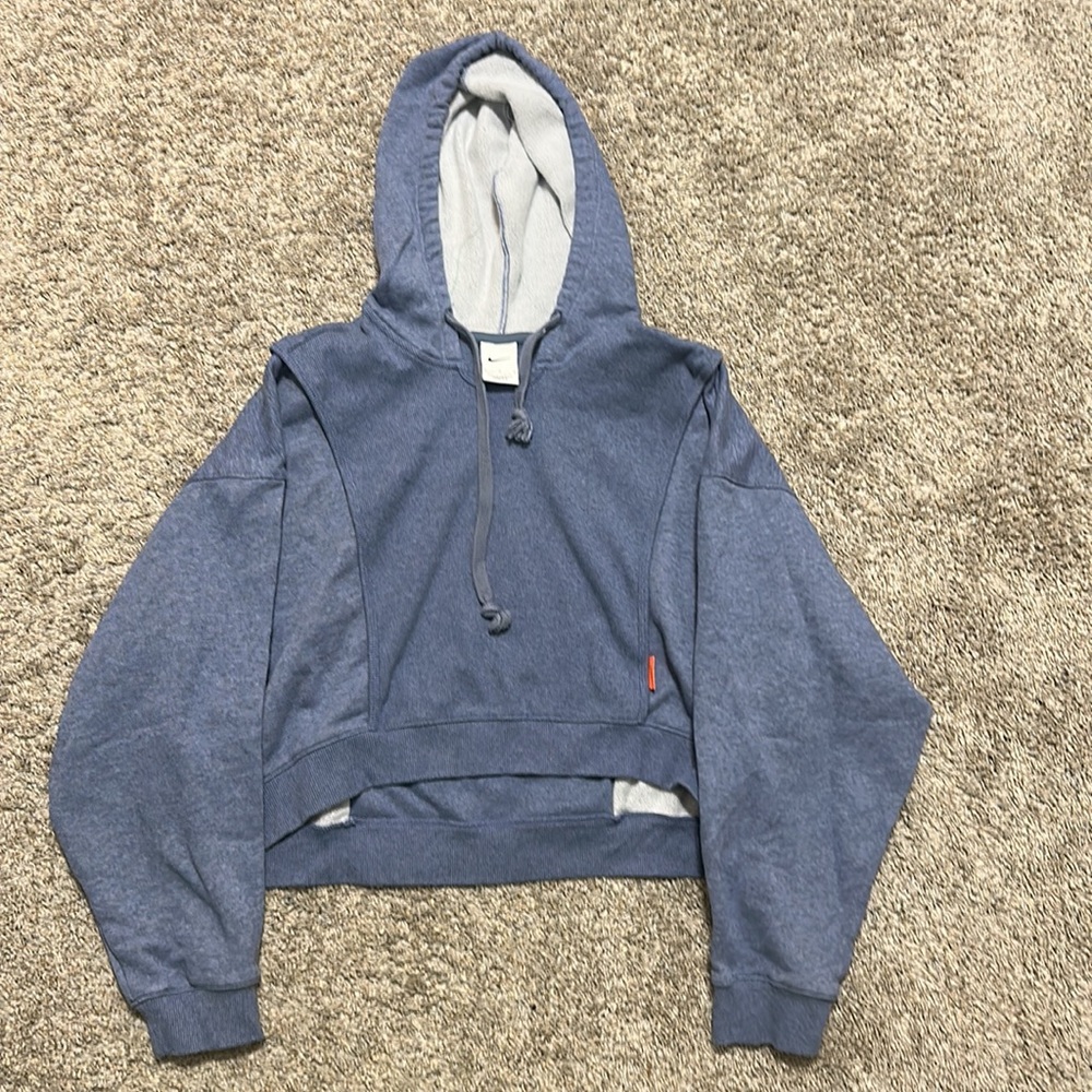 Nike Women’s Cropped Training Pullover Hoodie in Heather Blue, New Condition!